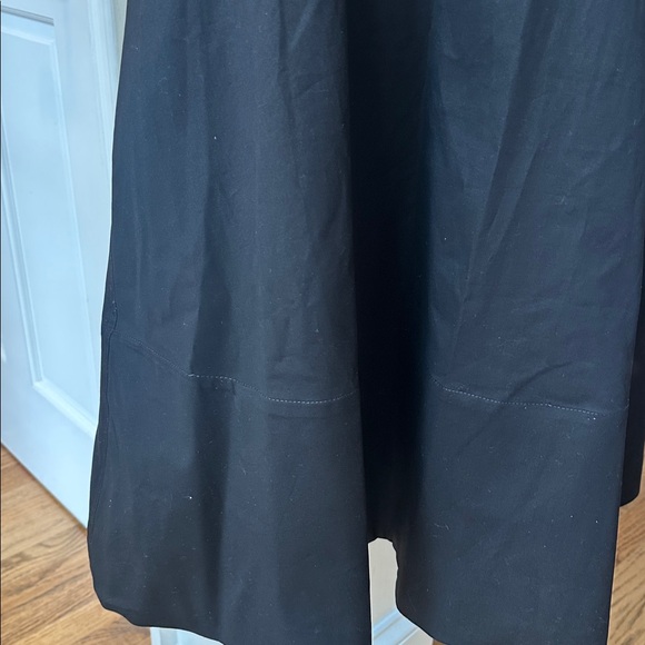 ME+EM - Black Cotton Sateen Midi Shirt Dress Sz US10 - Picture 8 of 9